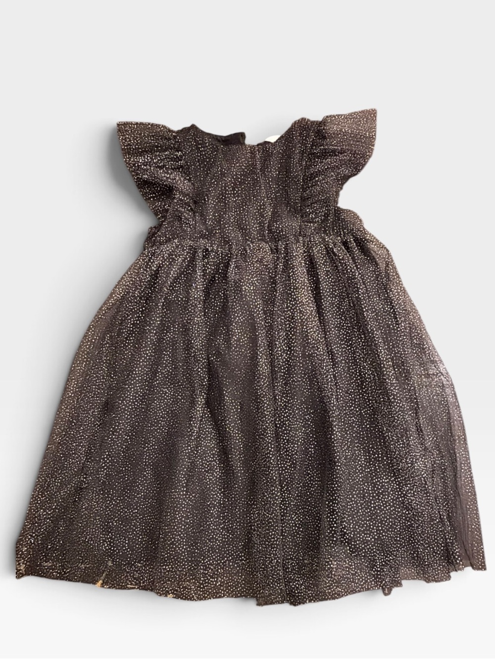 H&M Brown Dress with Gold Sparkle